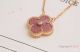 V C A Vintage Allhambra Rose Gold chain Necklace Pink Onyx Pendant (3)_th.jpg